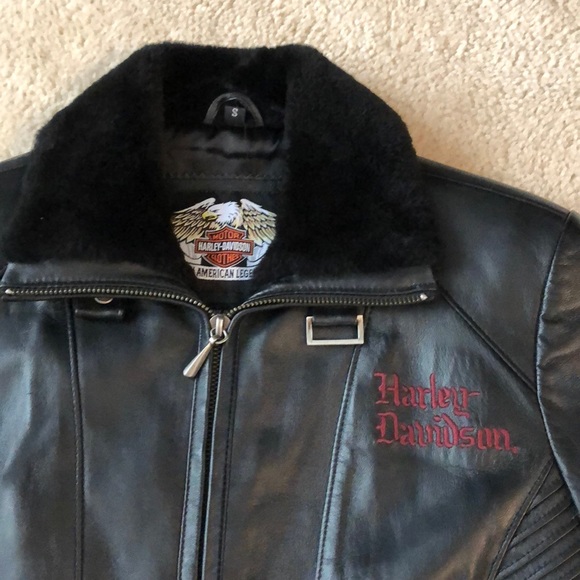 New!! Harley Davidson lamb leather jacket - Picture 3 of 10